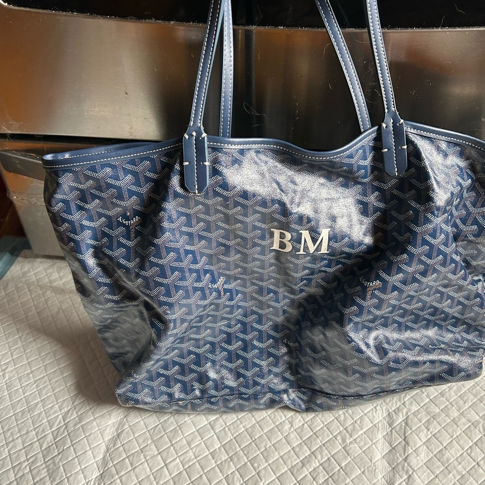 Blue Designer Tote Bag